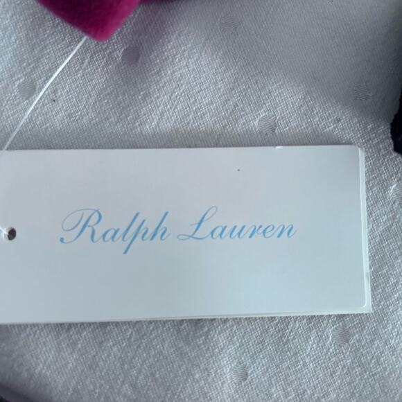 NWT Ralph Lauren Pleated Velour Red-Footed Coverall Baby Boy 9 month - Picture 4 of 6